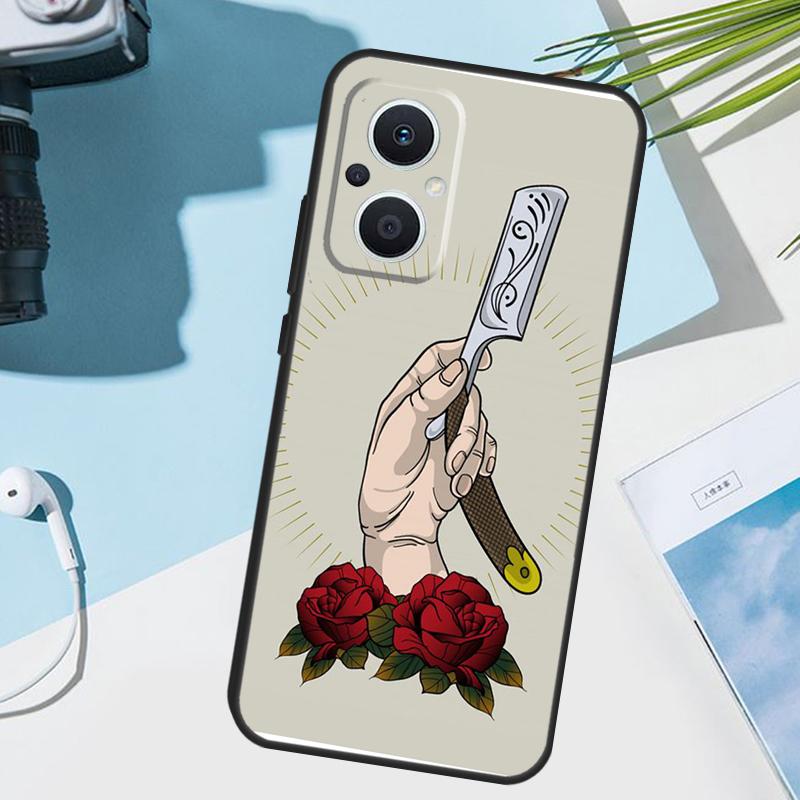 Barber Hair Stylist Cover For OPPO Reno 14F 13F 12F 11F 8T 7 8 Lite 10 11 12 13 14 OPPO Find X9 X8 X5 X6 Pro Case