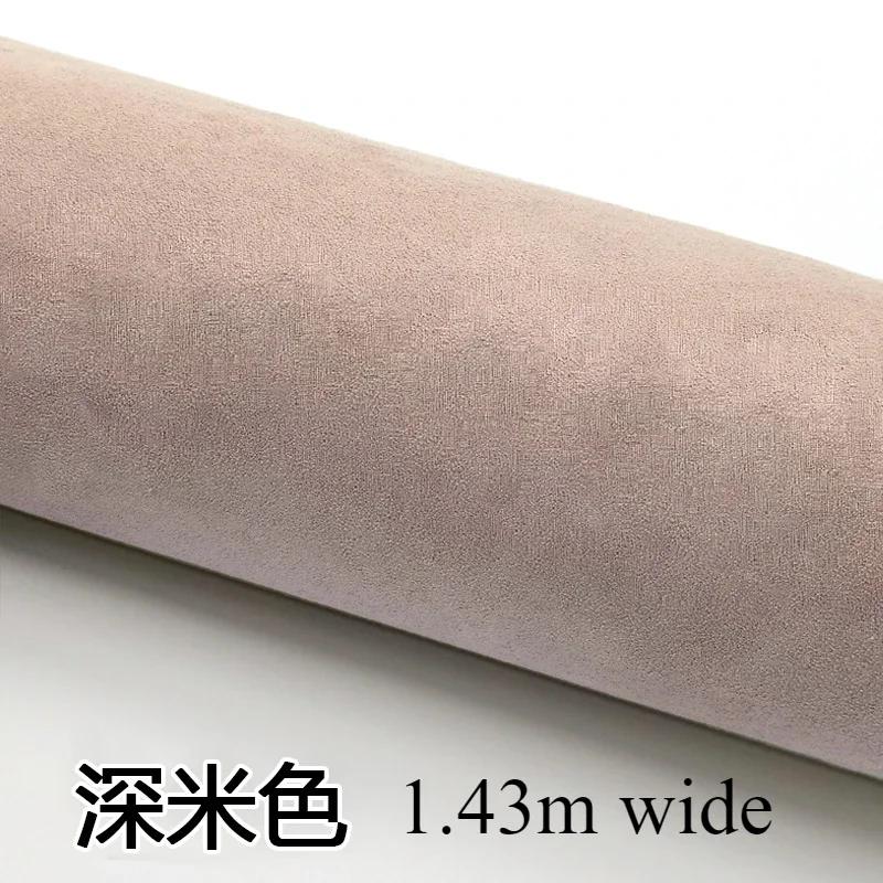 Self-adhesive Suede Fabric Thickened Elastic By Half A Meter for Car Decoration Gift Box Package Diy Sewing Cloth Wearable Black