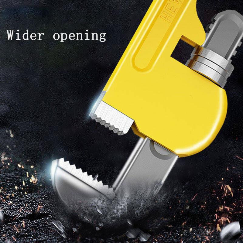 Adjustable Pipe Clamp Multifunction Heavy-duty Pipe Wrench Plumbing Wrench Universal Wrench Household Repair Tool Pipe Pliers