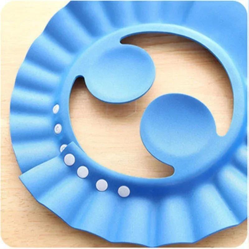 Adjustable Soft Hat Baby Shampoo Hair Care Childrens Safety Shampoo Shower Cap Bath Protection Childrens Shower Cap
