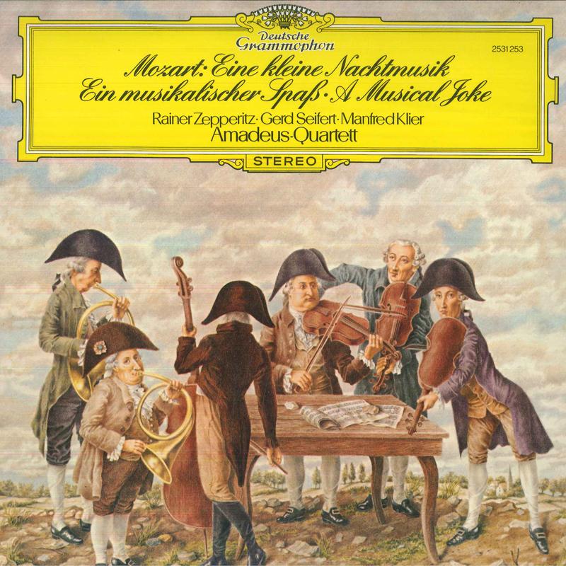 LP Record WOLFGANG AMADEUS MOZART, AMADEUS QU - Eine Kleine Nachtmusik / Ein Musika 2531253 Deutsche Grammo 1980 Germany Classical Used