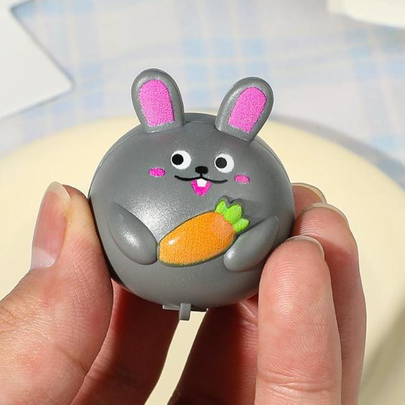 Mini Cute Rabbit Friction Pull Back Toy Cars 2/10 Pcs Cartoon Animal Vehicles for Toddlers Indoor Outdoor Play Gifts