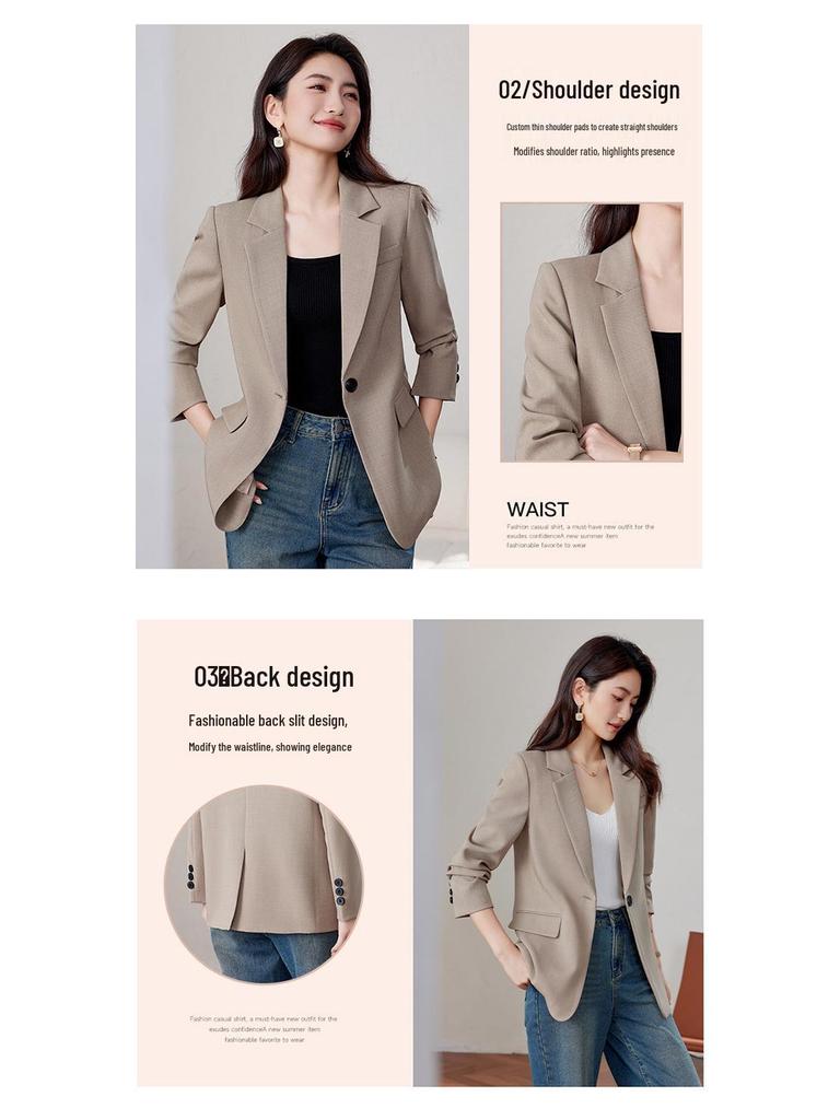 Women's Long Sleeve Professional Blazer - 2025 Spring/Autumn Collection