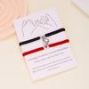 2Pcs/Set Magnetic Couple Bracelets for Lover Friendship Jewelry Pinky Promise Card Matching Braided Rope Bangle Gift Accessories