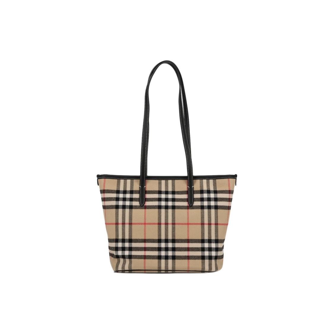 

Burberry ZIP TOTE Сумка-тоут на блискавці з картатим оздобленням Бавовна та шкіра Сумка Regular fit Жіноча Хаки Gift Box Set (Basic Set + Original Box) хакі