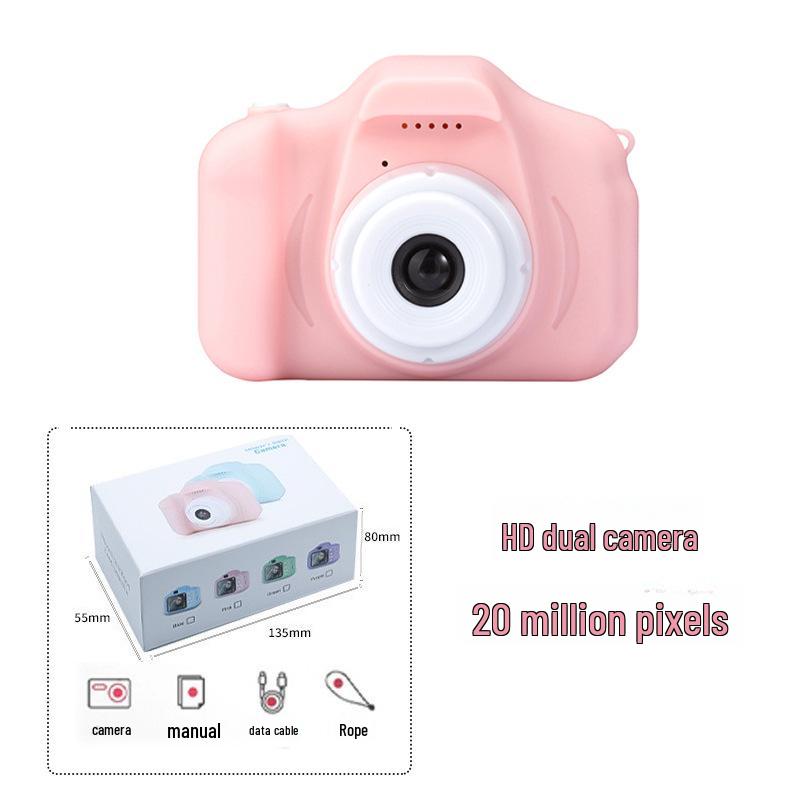 Çocuk HD Dijital Çizgi Film Kamera - Çocuklar İçin Mini Oyuncak Doğum Günü Hediyesi