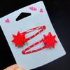 Lovely Christmas Hair Clip Sequined Nonslip Strong Clip Santa/Tree Decors For Christmas Holiday Hair Styling Accessories