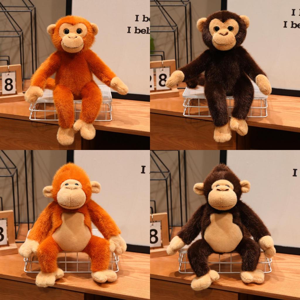 Rainforest Monkey Plush Toy With Soft Cotton Filling For Kids And Collectors