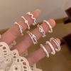 S925 sterling silver geometric ring of the same style, niche design, personalized fashion index finger ring, light luxury, simple and versatile ring.