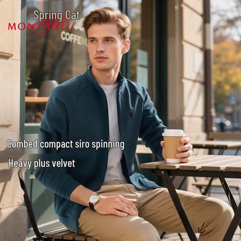 

MONTAGUT Men s Winter Fleece Lined Full-Zip Hoodie Jacket 3XL