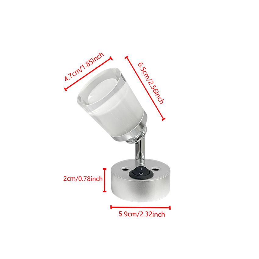 12V-24V RV/Boat Reading & Bedside Spotlight, Low Voltage LED Light for Cars, Boats, & Yachts