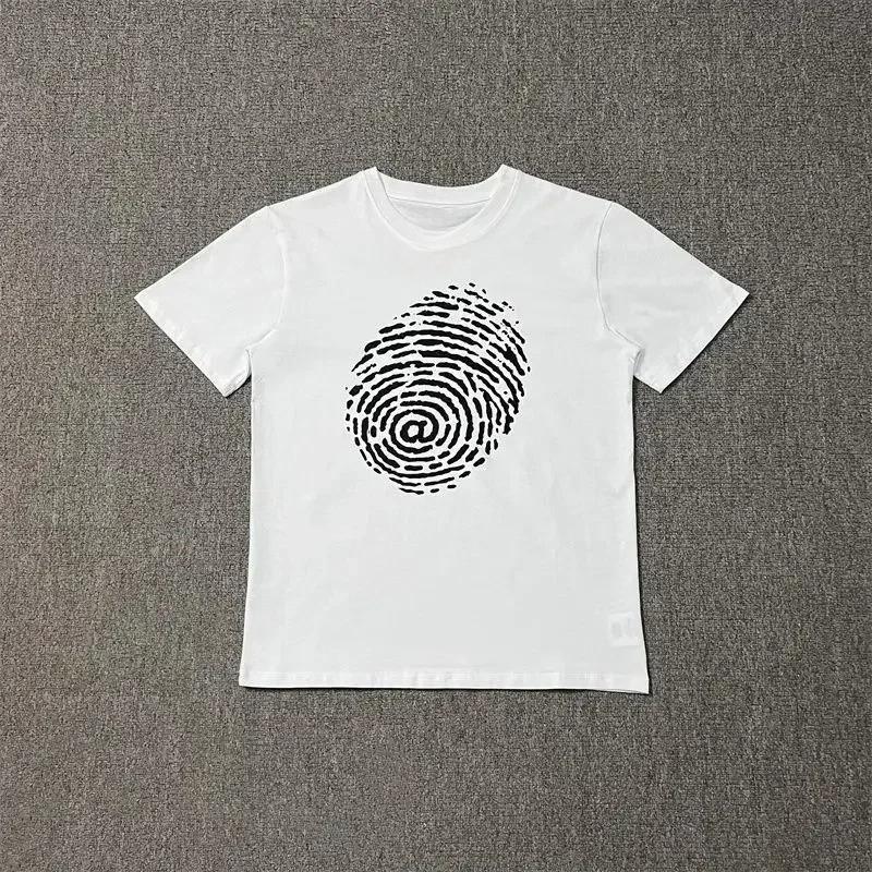 American Trendy Brand Fun Printing Short-sleeved Summer New Pure Cotton Loose Men and Women Couple Crew Neck T-shirt Harajuku