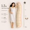 Multi-Functional Pea Bolster Pillow for Girls and Pregnant Women, Full-Body Support for Side Sleeping and Leg Clamping