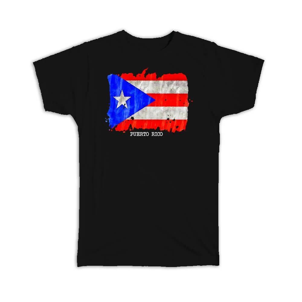 

Gift T-Shirt : Puerto Rico Flag NorthAmerica Travel Expat Country Watercolor S