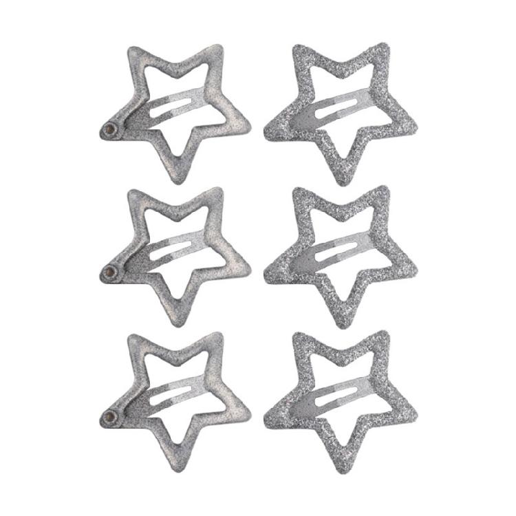 

6pcs Sparkling Hairpins Five-Pointed Star Hair Side Clip for Women Girls 1
