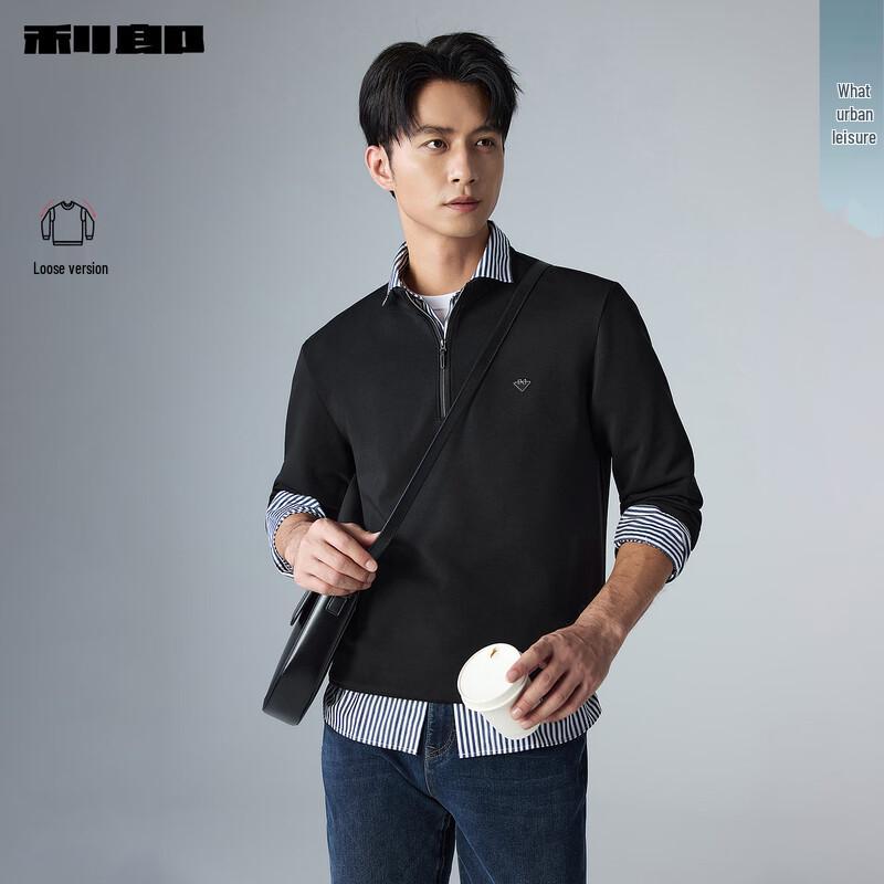 

LILANZ Men s Half-Zip Mock Neck Long-Sleeve Sweatshirt 5XL