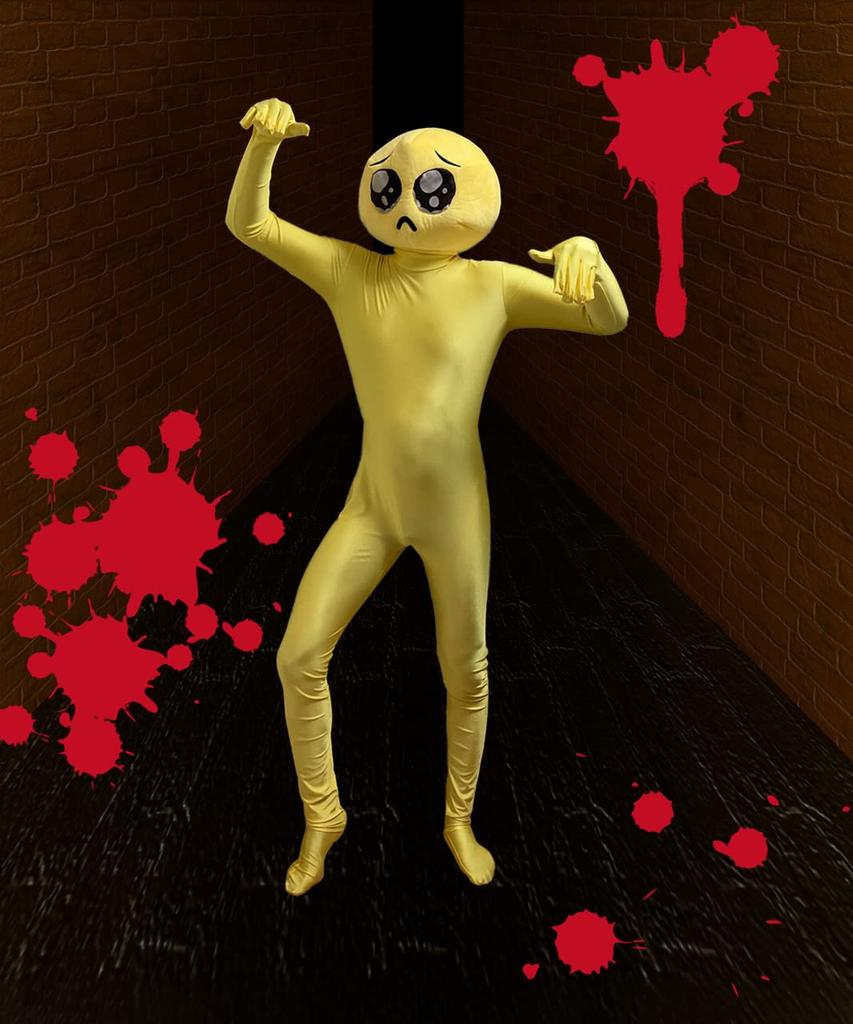 [Milky Time] Pien Cosplay Halloween Costume Full Body Tights Headgear Funny Item (L)