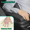 Car armrest, Center console, Armrests, box Cover, Black Memory Foam, Universal