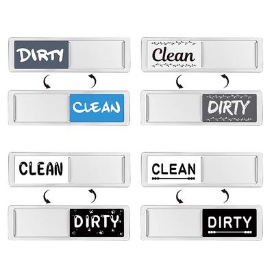 Fridge Magnet Status Indicator Sign for Dishwasher Clean Dirty Food Labels Kitchen Organization