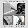 Jsorum 2Pcs Rear Bumper Canard Splitter Protector, Universal Bumper Lip Spoiler Kit Exterior Decorations For Car (Black)