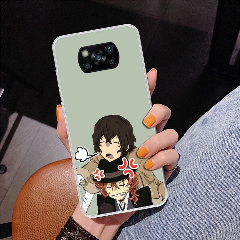Bungo Stray Dogs Double Black Phnoe Case for Xiaomi Poco X5 X6 X7 Pro X4 Gt F7 Ultra M8 M7 Redmi 15C 15 13C 13 12C 12 Unique Cov