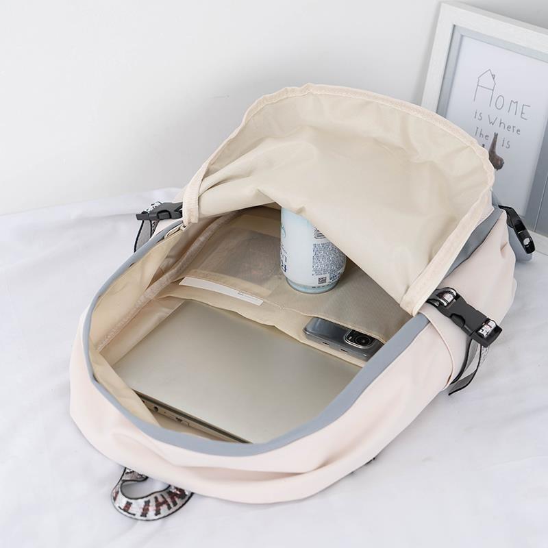 Large Capacity Ins Cool School Bag For Junior High School Boys Workwear Style Backpack For Girls Japanese Style