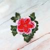 Peony Embroidery Patch Floral Embroidery Floral Applique Fashion Elegant Sewing Accessories