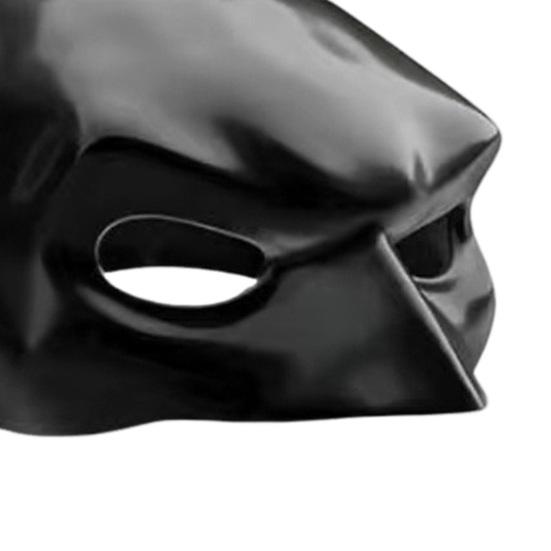 Cat Bat Mask Half Face Bat Hero Cosplay Mask Cat Superhero Mask with Ear Holes for Halloween Costume Parties Pet Photography Prop