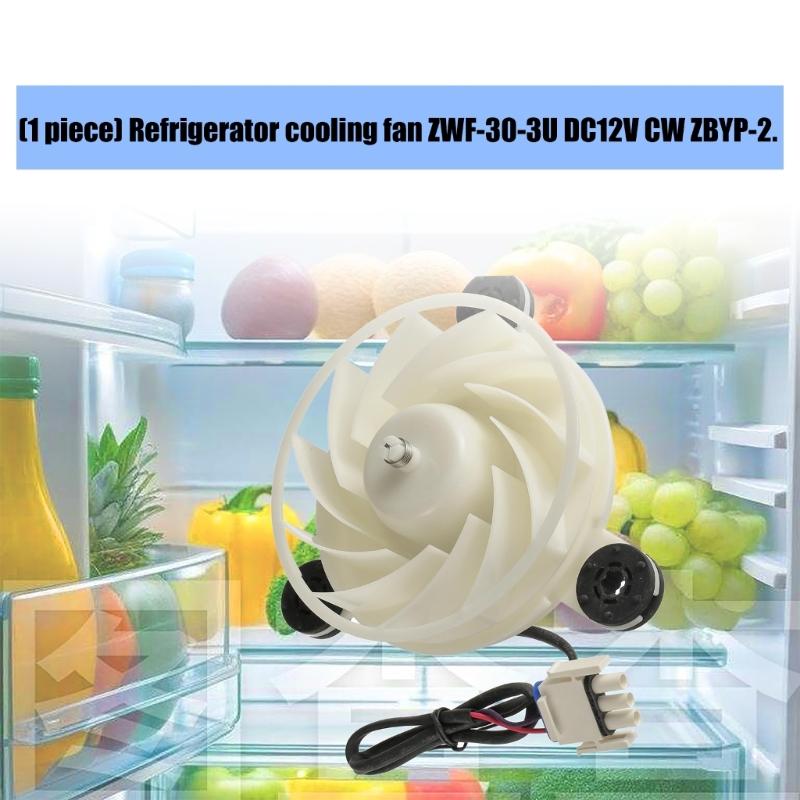 Refrigerator Cooling Fan Motor Plastic Component For ZWF-30-3U DC12V CW ZBYP-2 Refrigerator Evaporator Fan Motor