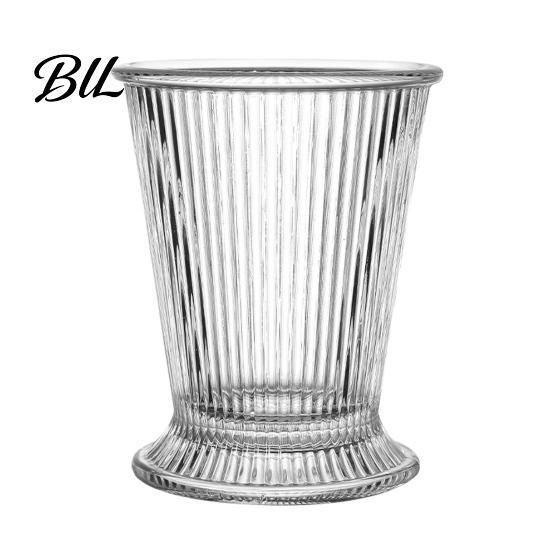Wine Glass Hand-Rolled Rim Julep with Thickened Wall 310ml Cocktail Cup for Mojito Whiskey Juice & Beer Classic Tumbler Home Bar Multi-use A
