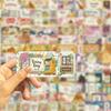 50 Cartoon Dreamy Ins Ticket Stubs Graffiti Stickers Decorative Guitar Notebook Suitcase DIY