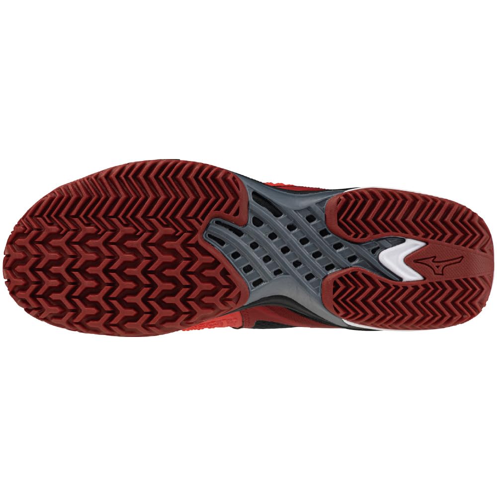 Tennis Shoes Wave Exceed TOUR 6 OC Artificial Grass Court Club Activities Lightweight Soft Tennis Hard Tennis Red x White x Black cm 2E [Mizuno]