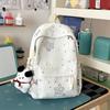 Schoolbag Korean Ins Fresh Star Bow Junior High School Girls High Value Large Capacity Lightweight High School Backpack