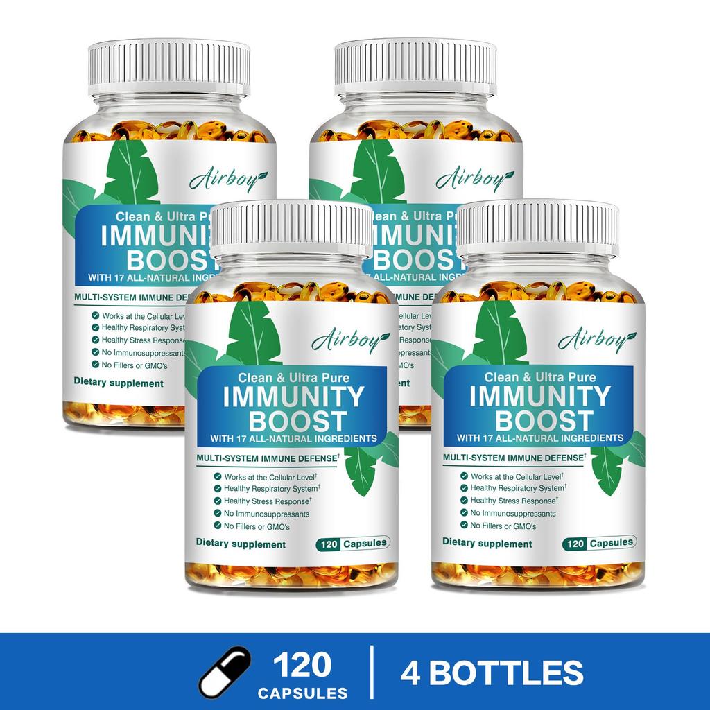 Airboy - Vitamin C, Zinc, and Elderberry Blend Capsules - Respiratory Health