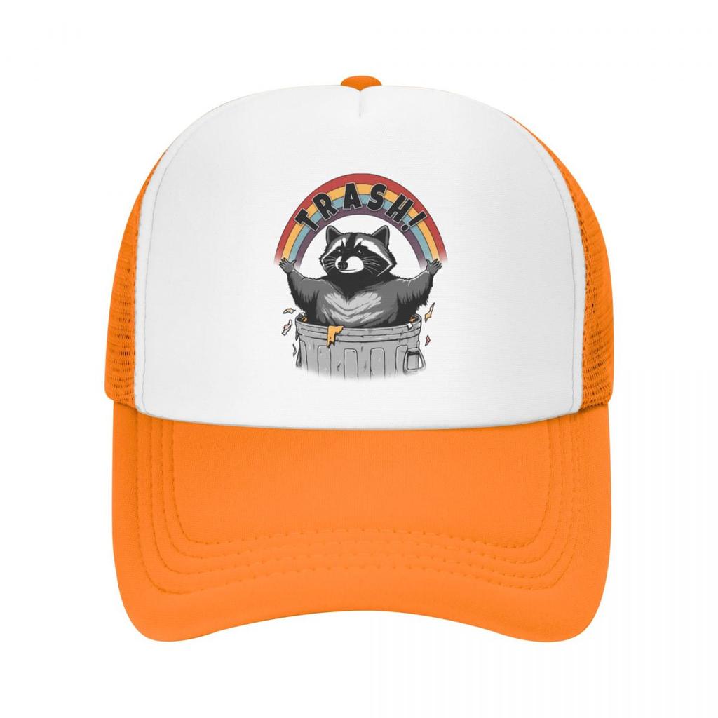 Șapcă de baseball Retro Live Fast Eat Trash Raccoon în aer liber, unisex, WoUnisex, reglabilă, pălărie de camioner, șapcă de primăvară snapback