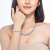 [Hachi] Pure Titanium Germanium Bracelet and Necklace for Women - Magnetic Necklace Bracelet, Static Electricity Removal, Germanium Jewelry Set,