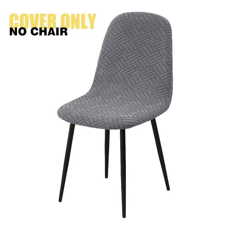 

1Pc Jacquard Shell Chair Cover Stretch Dining Chair Seat Covers Elastic Armless Chairs Covers Removable for Home Hotel Banquet