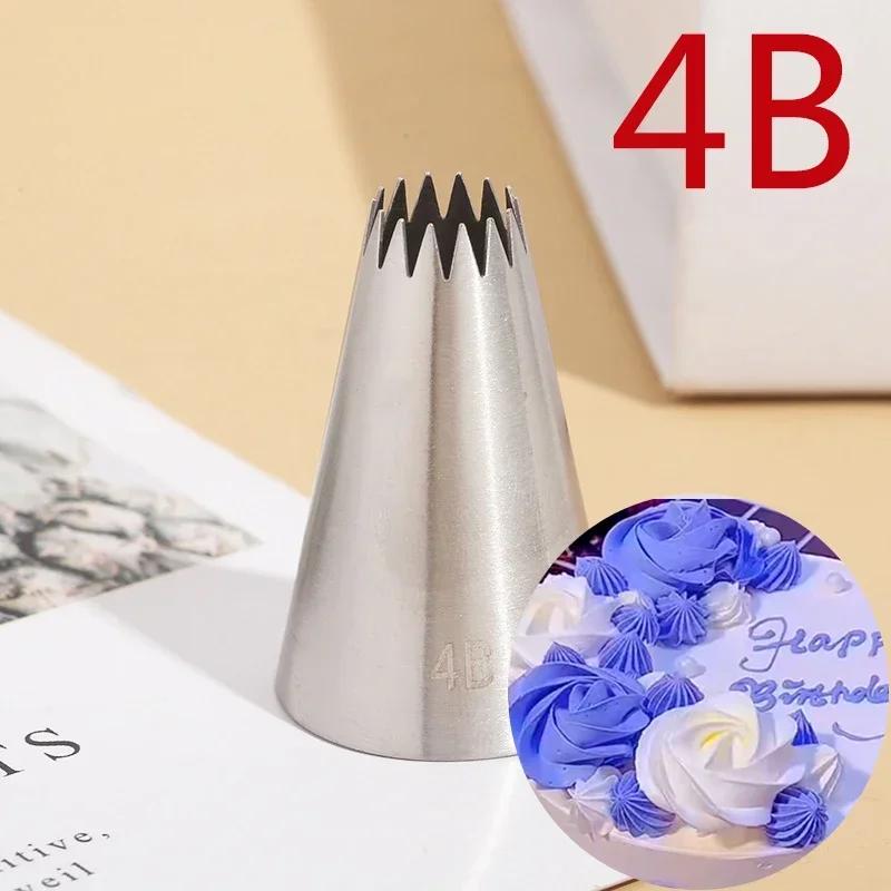 

BCMJHWT 1/4pcs Cake Decorating Tips Set Russian Open Star Piping Nozzles Tips Cupcake Cookies Icing Piping Pastry Nozzles #9FT