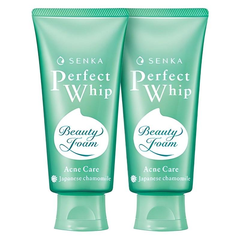 Senka Perfect Whip Akne Pflege Reinigungsschaum, 100g, 2 Stück