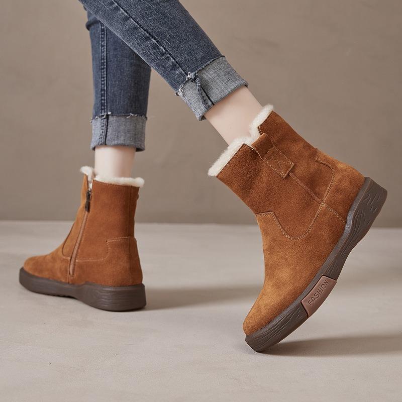 Leather Martin Boots Snow Boots Cotton Shoes