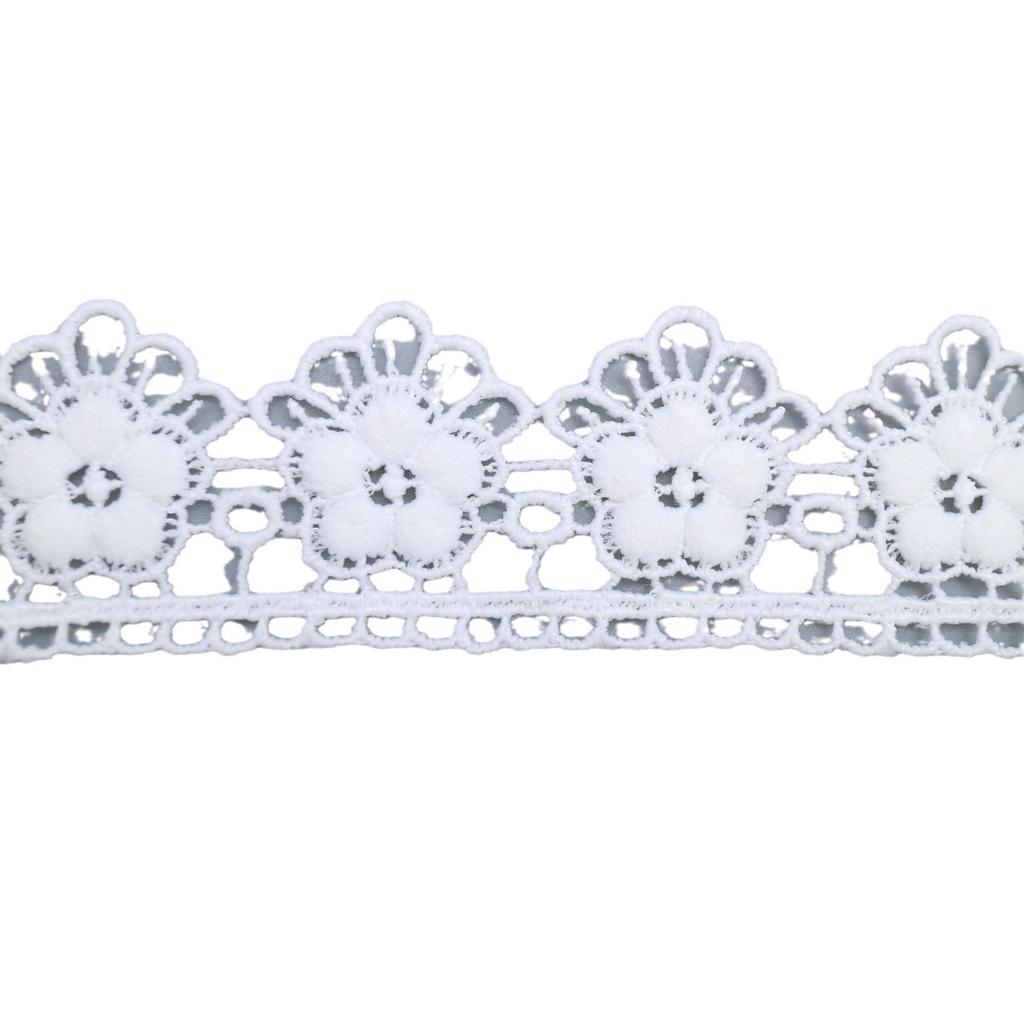 Milk Silk Lace, Lace Accessories, Clothing Decoration Diy Unilateral Flower Computer Embroidery, Water-Soluble Lace