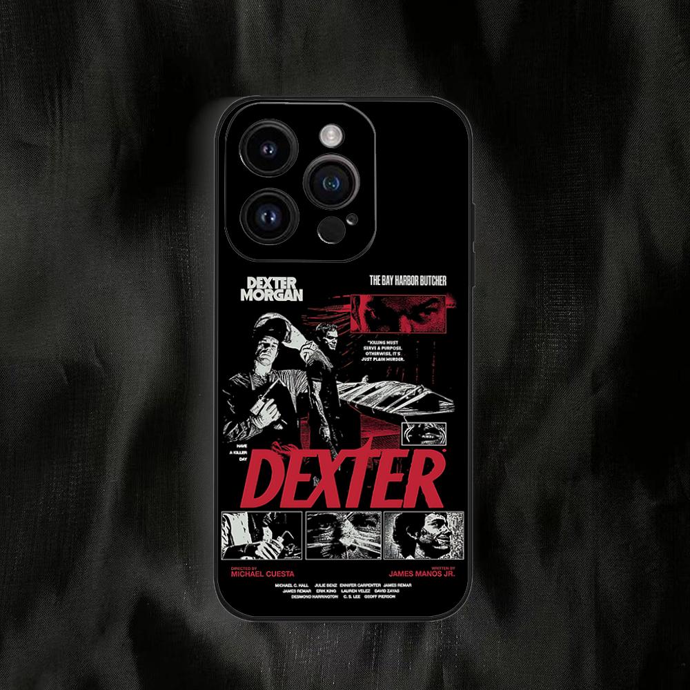

Dexter Morgan Phone Case for Couples For iPhone 16 e 15 14 13 12 11 Pro Max Plus Mini X XS XR SE 2020 2022 Funda Coque iPhone 16 Pro