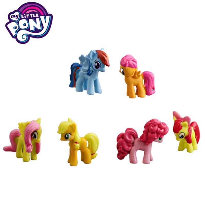 12'li My Little Pony Aksiyon Figürleri Pasta Üstü Süsleri Ev Dekorasyonları Hediyeler