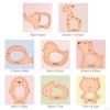 Baby Beech Teething Toys Rings Cute Whale Elephant Animal Puzzle Chew Toy