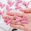 8PCS Binder Clips Round Tail Safety Design Metal Clips Stable Clamping Force Macaron Fresh Color Clips Rust Resistant Office School Supplies