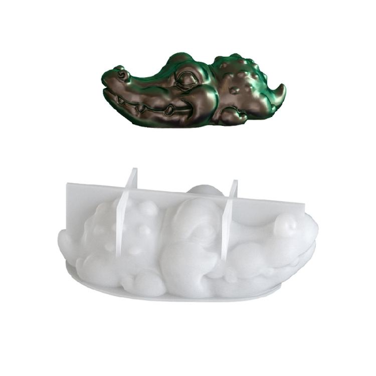 

Artistic Epoxy Resin Molds Crocodiles Rhinoceros Silicone Animal Craft Tools For Creative Decorations And DIY Art