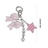 Lightweight Bowknot Charm Keychain For Handbags User Friendly Acrylic Alloy Gift For Birthdays And Special Event
