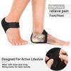 Adjustable Magnetic Heel Sleeve with Massage Pads, Archless Design, Rubber Heel Cover for Pain Relief, Warm Support for Home Office Sports