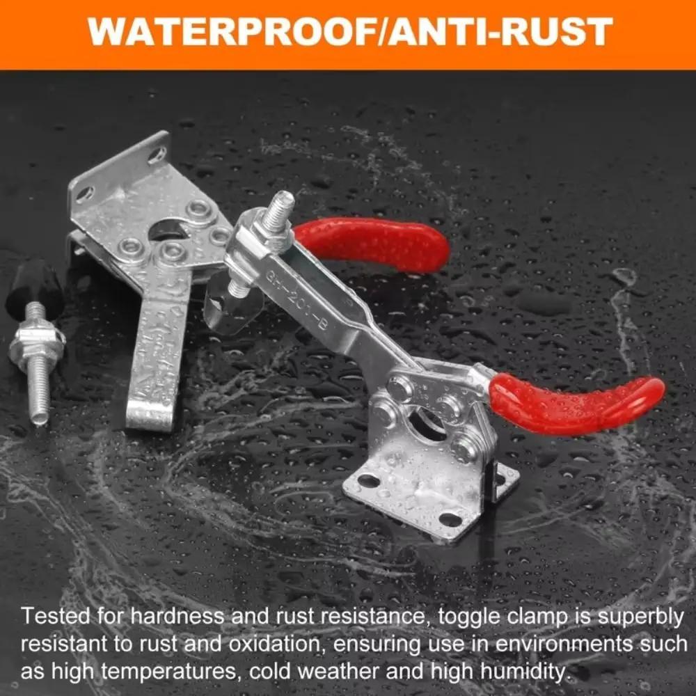 New Horizontal Toggle Clamp Hand Tools GH201-B Welding Fixture Clamp Push-pull Quick Release Metal Horizontal Clamping