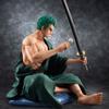 Anime One Piece Roronoa Zoro Figure New World Knife Sitting Action Figurine PVC Model Decoration Statues Doll Toy Gift